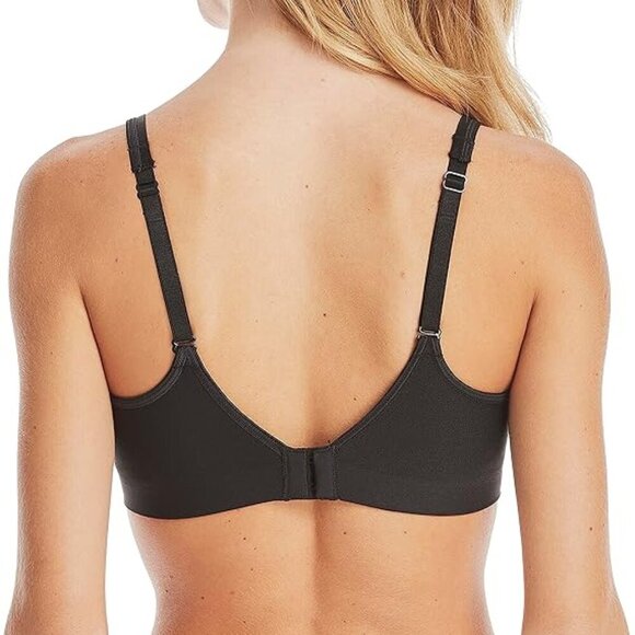 Hanes Women's Smooth Comfort Wireless Convertible T-Shirt Bra Black - Large NWOT - Picture 2 of 8